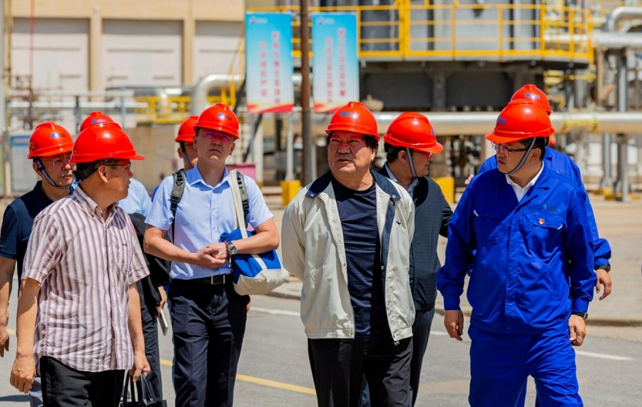 博源集團(tuán)董事局主席戴連榮到博大實(shí)地公司調(diào)研